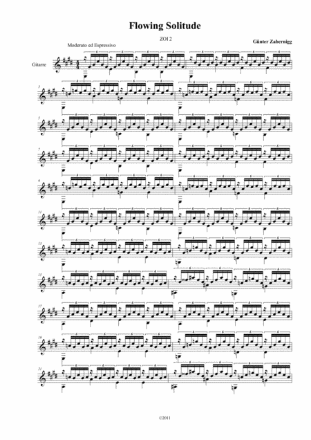 Flowing Solitude Sheet Music