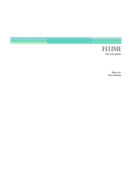 Flume Sheet Music