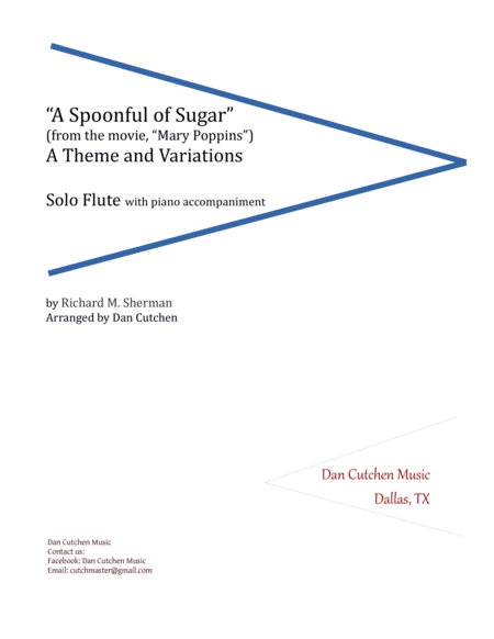 Flute A Spoonful Of Sugar Theme And Variations Sheet Music