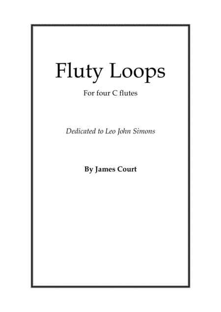 Free Sheet Music Fluty Loops