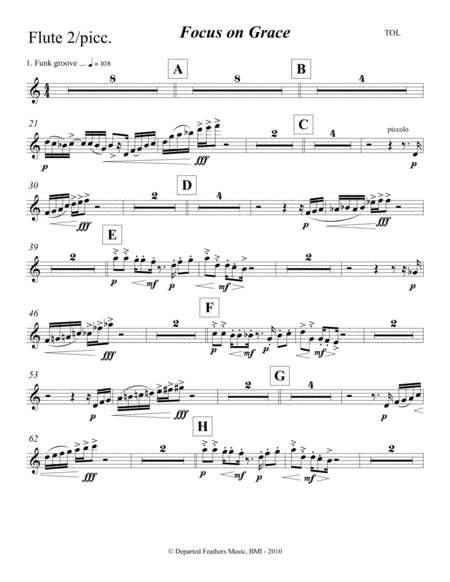 Free Sheet Music Focus On Grace A Concerto For Jazz Saxophone And Orchestra 2010 Flute 2