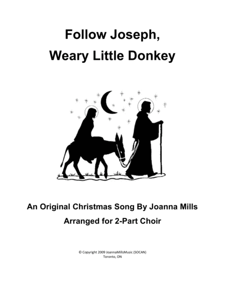 Follow Joseph Weary Little Donkey Sheet Music