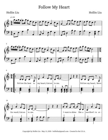 Follow My Heart Sheet Music