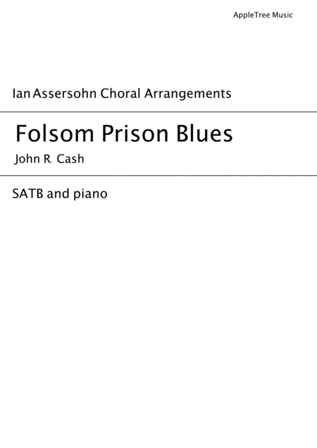 Folsom Prison Blues Satb Choir Sheet Music