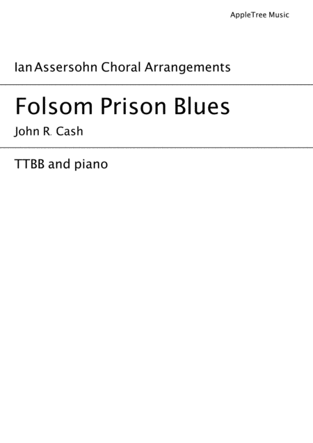 Folsom Prison Blues Ttbb And Piano Sheet Music