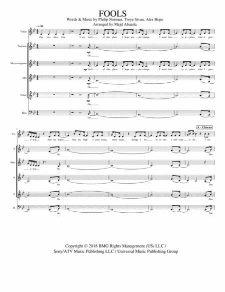 Fools Sheet Music