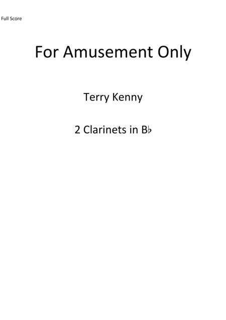 For Amusement Only Sheet Music