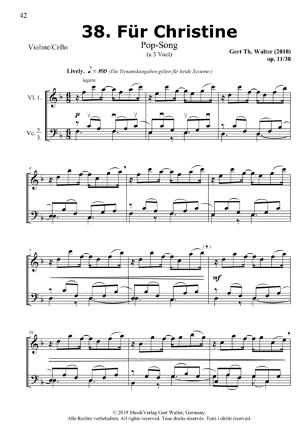 Free Sheet Music For Christine