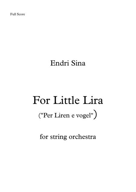 For Little Lira For String Orchestra Sheet Music