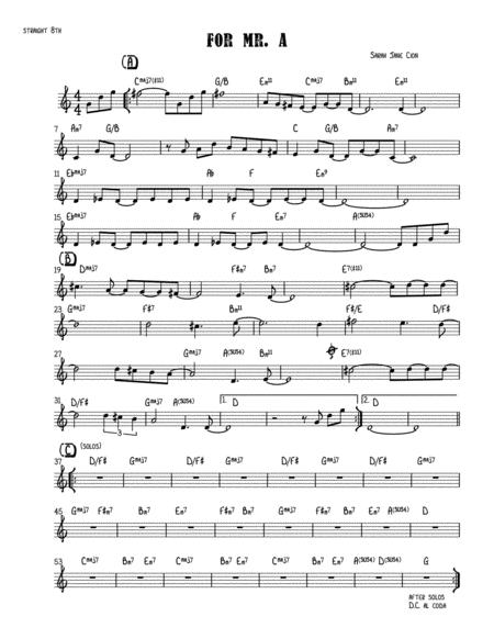Free Sheet Music For Mr A
