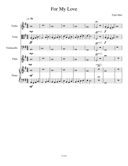 Free Sheet Music For My Love