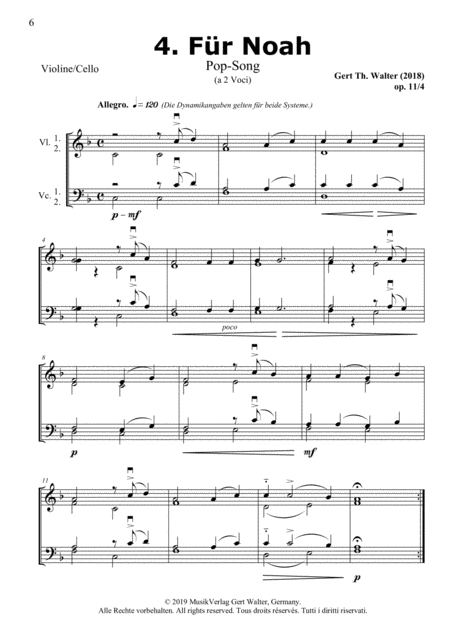 For Noah Sheet Music