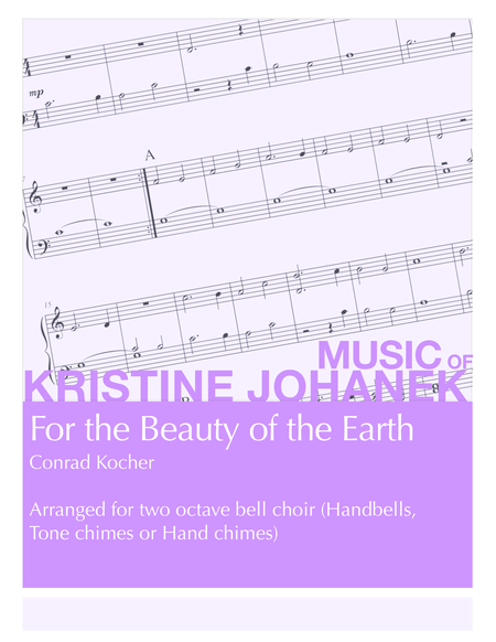 For The Beauty Of The Earth 2 Octave Handbells Tone Chimes Or Hand Chimes Sheet Music