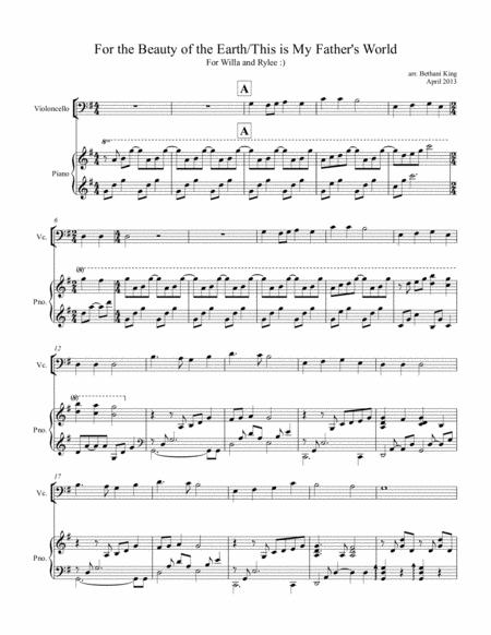 For The Beauty Of The Earth This Is My Fathers World Medley Sheet Music