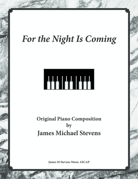 Free Sheet Music For The Night Is Coming Piano Solo