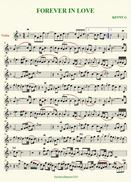 Forever In Love Violin Sheet Music