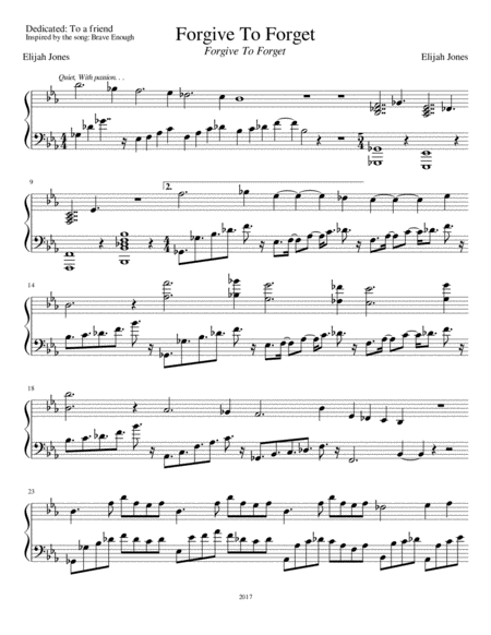 Free Sheet Music Forgive To Forget W Karaoke Play Along Track