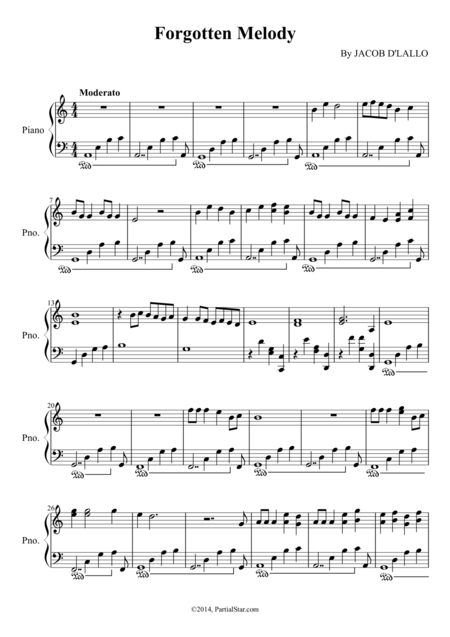 Forgotten Melody Sheet Music