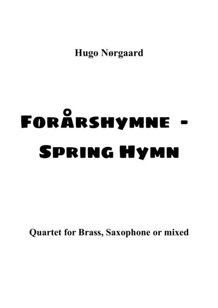 Free Sheet Music Forrshymne Spring Hymn