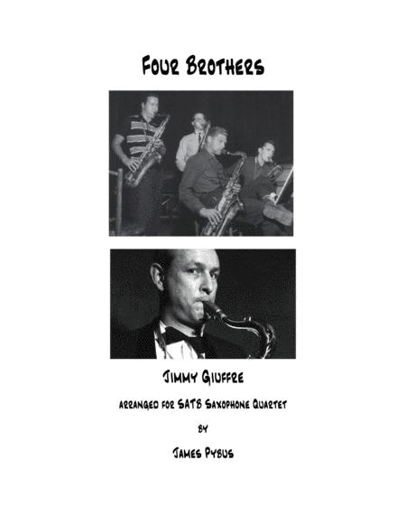 Free Sheet Music Four Brothers Satb Or Aatb Saxophone Quartet Arrangement