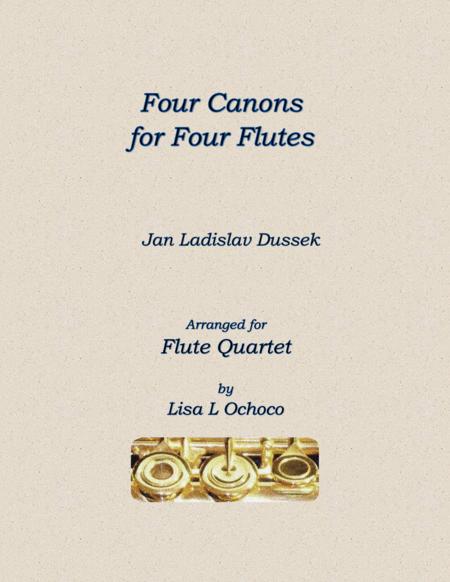 Four Canons For Four Flutes 4c Sheet Music