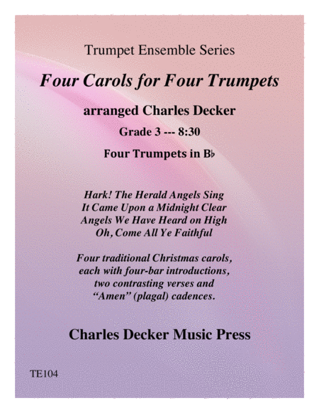 Four Carols For Four Trumpets Sheet Music