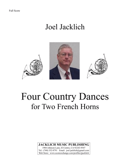 Four Country Dances For Two French Horns Sheet Music