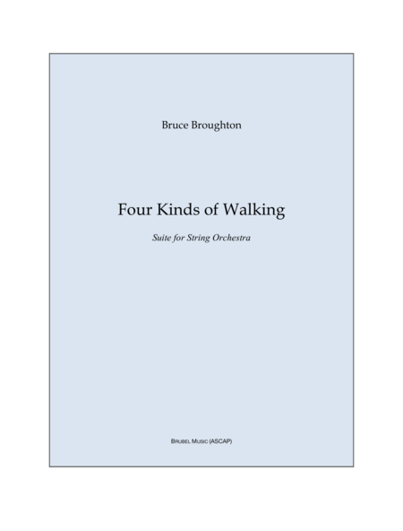 Free Sheet Music Four Kinds Of Walking