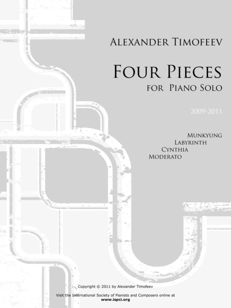 Free Sheet Music Four Pieces For Piano 2009 2011