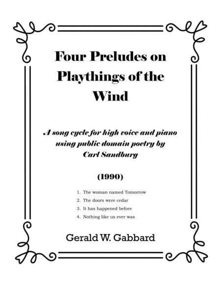 Four Preludes On Playthings Of The Wind Sheet Music