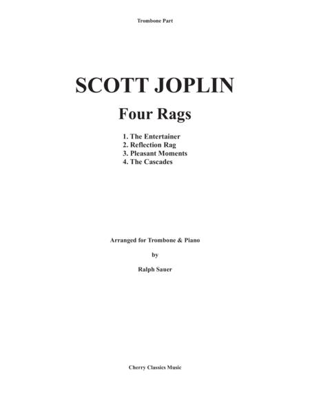 Four Rags For Trombone And Piano Sheet Music