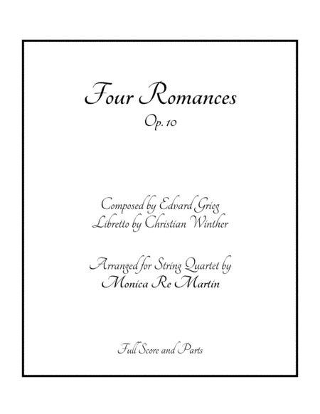 Free Sheet Music Four Romances Op 10