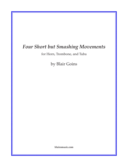 Free Sheet Music Four Short But Smashing Movements