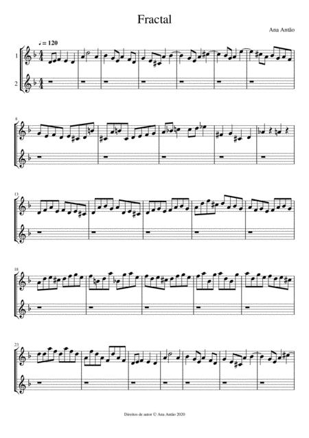 Fractal Sheet Music