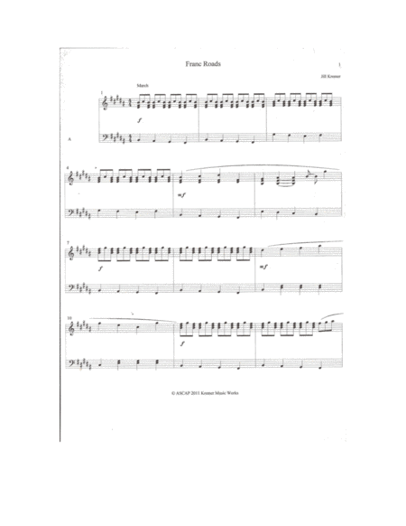 Franc Roads Sheet Music