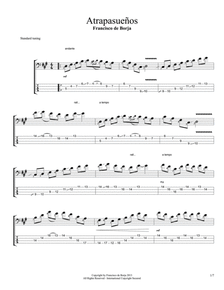 Free Sheet Music Francisco De Borja Borja Bass Solo N 6