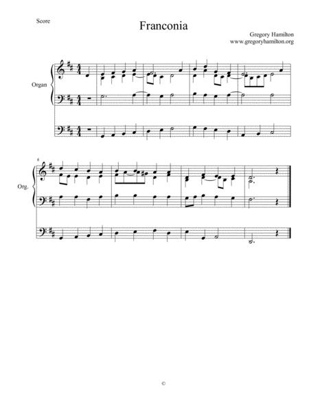 Free Sheet Music Franconia The Advent Of Our King Alternative Harmonization