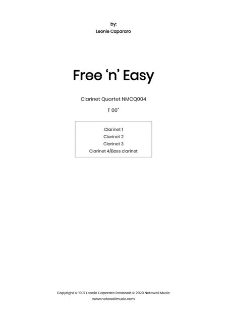 Free N Easy Clarinet Quartet Sheet Music