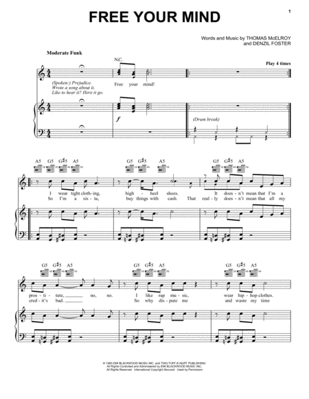 Free Your Mind Sheet Music