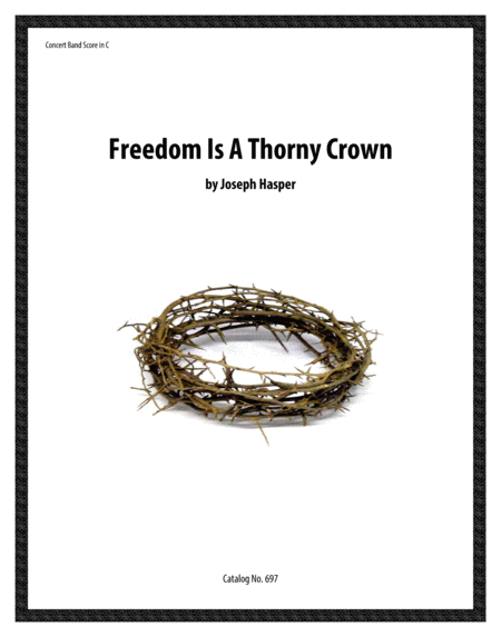 Freedom Is A Thorny Crown Score Only Parts Available Separately Sheet Music