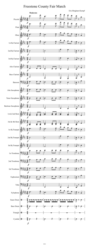 Freestone County Fair March Sheet Music