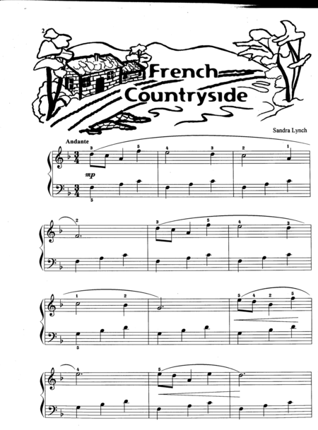 Free Sheet Music French Countryside