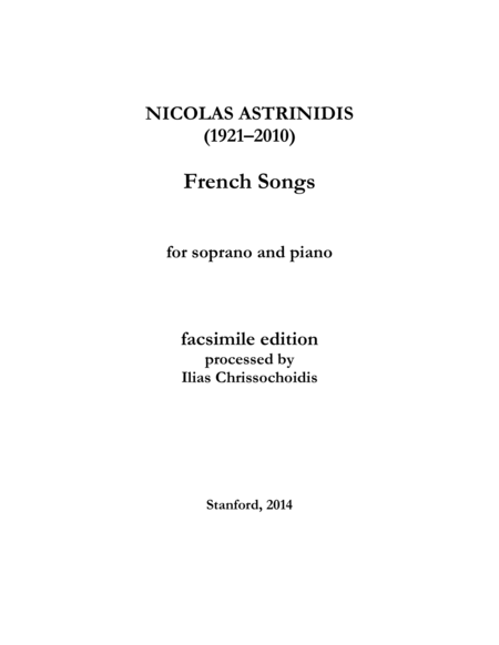 French Songs Sheet Music