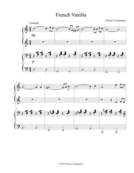 Free Sheet Music French Vanilla