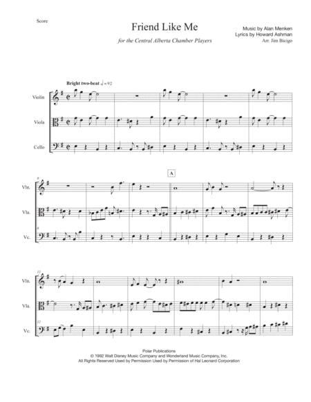 Friend Like Me Sheet Music