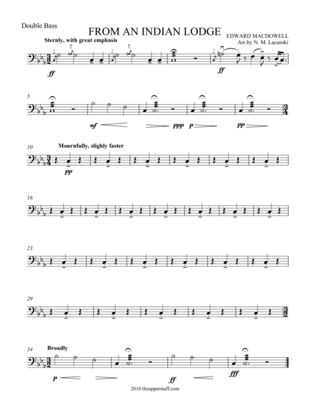 Free Sheet Music From An Indian Lodge