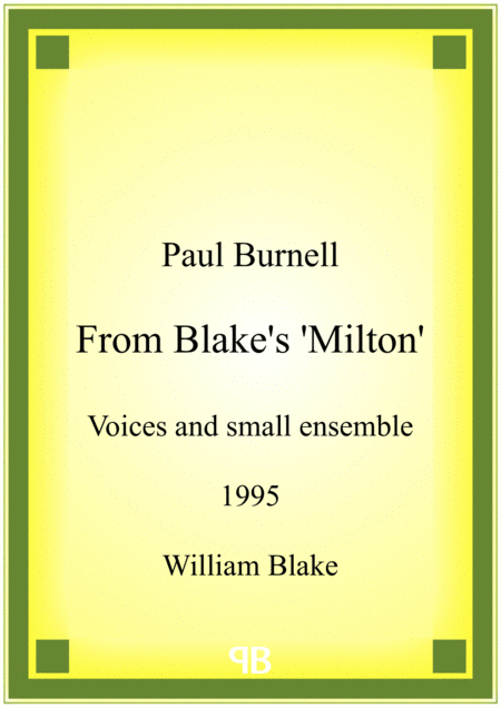 From Blakes Milton Sheet Music