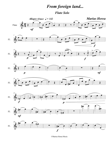 From Foreign Land Sheet Music