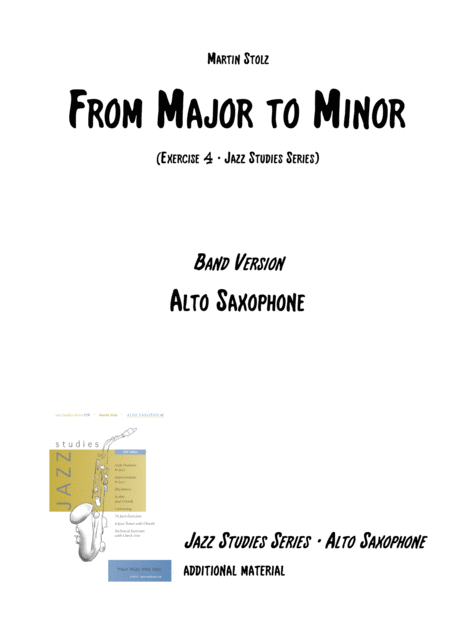 From Major To Minor Alto Saxophone And Band Sheet Music