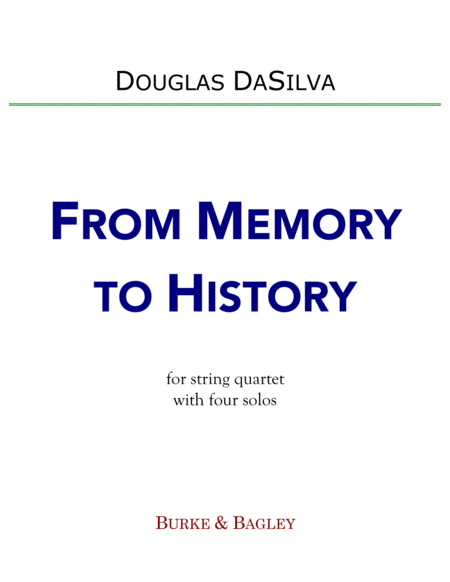 From Memory To History Sheet Music